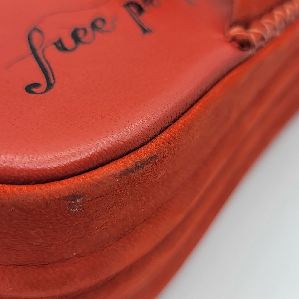 Free People Womens Red Suede Platform Thong Sandals Size 40 0003201894 - Picture 8 of 10